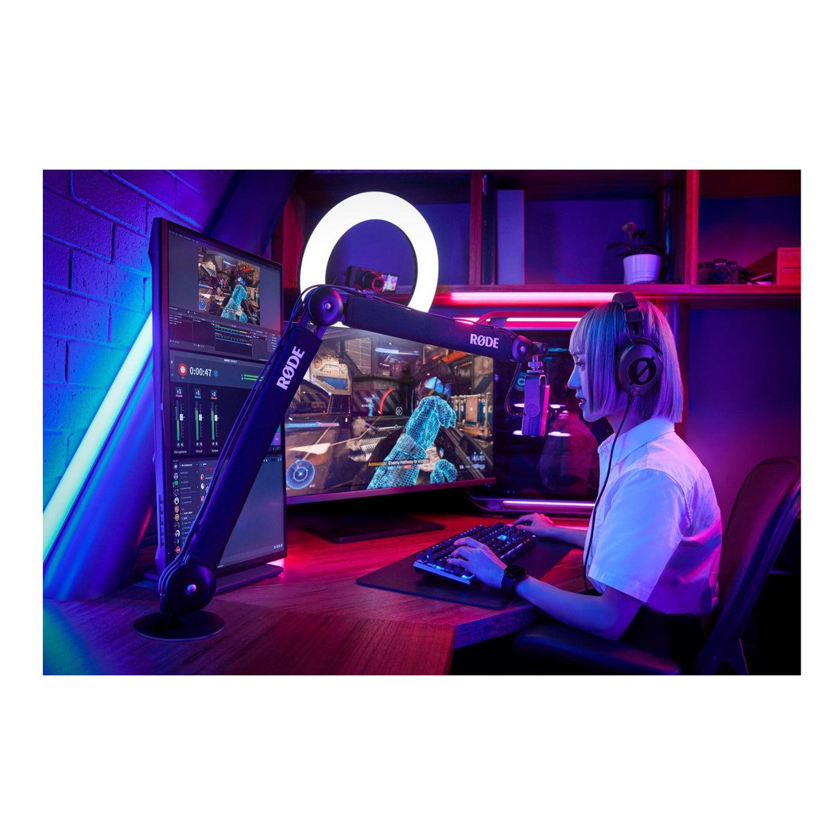 RODE PSA1+ Professional Studio Boom Arm with Precise Positioning (Green)