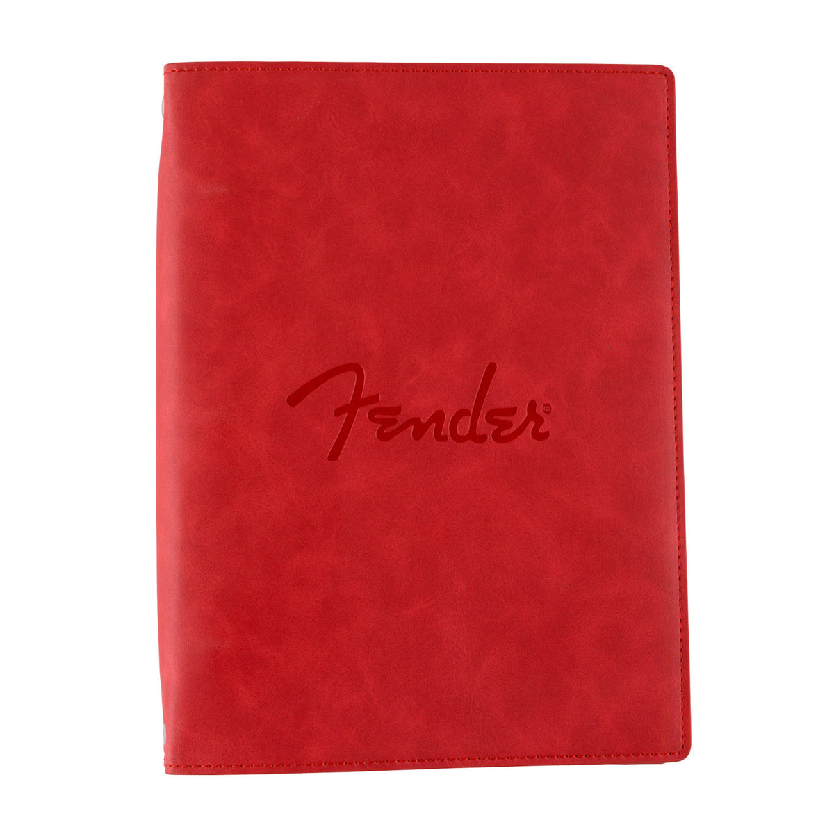 Fender Vegan Leather Music Note Book with Pen Holder for Songwriting & Composition (Dakota Red)