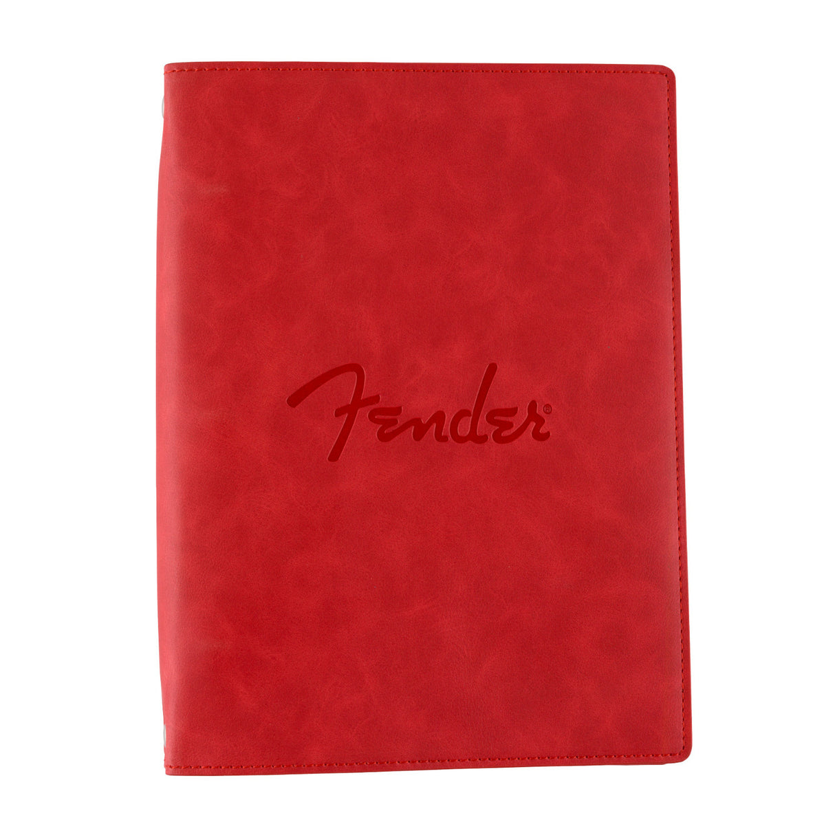 Fender Vegan Leather Music Note Book for Songwriting & Composition (Dakota Red)