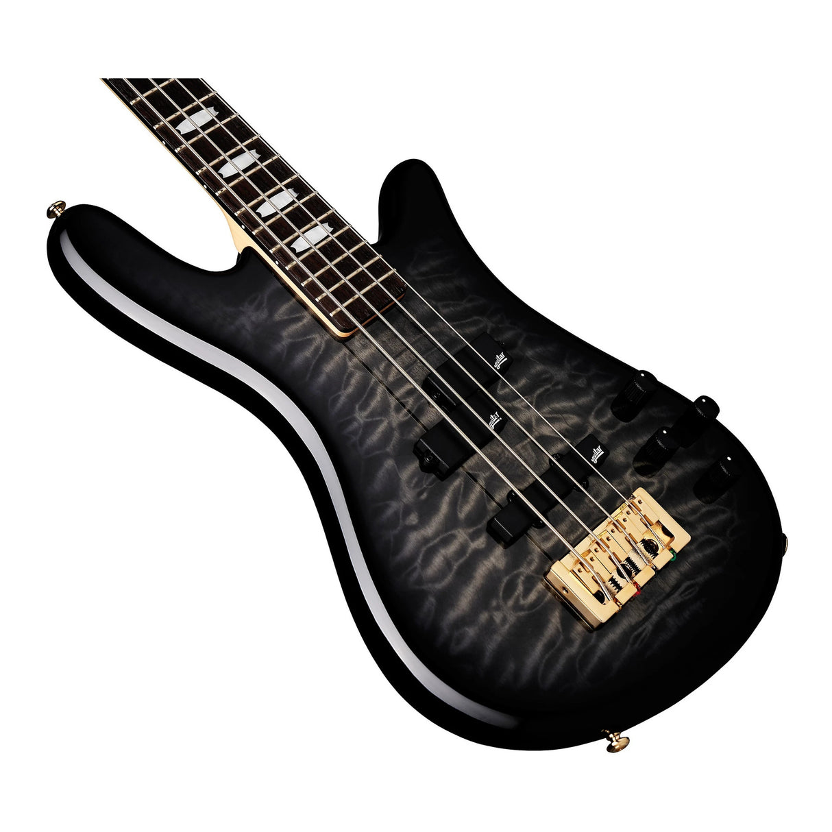 Spector Icon NS-2 Bolt-On 4-String Electric Bass Guitar (Black Stain Gloss)