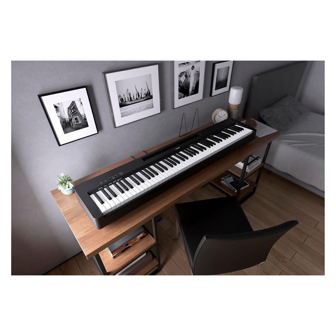Yamaha P143B with stand and Bench