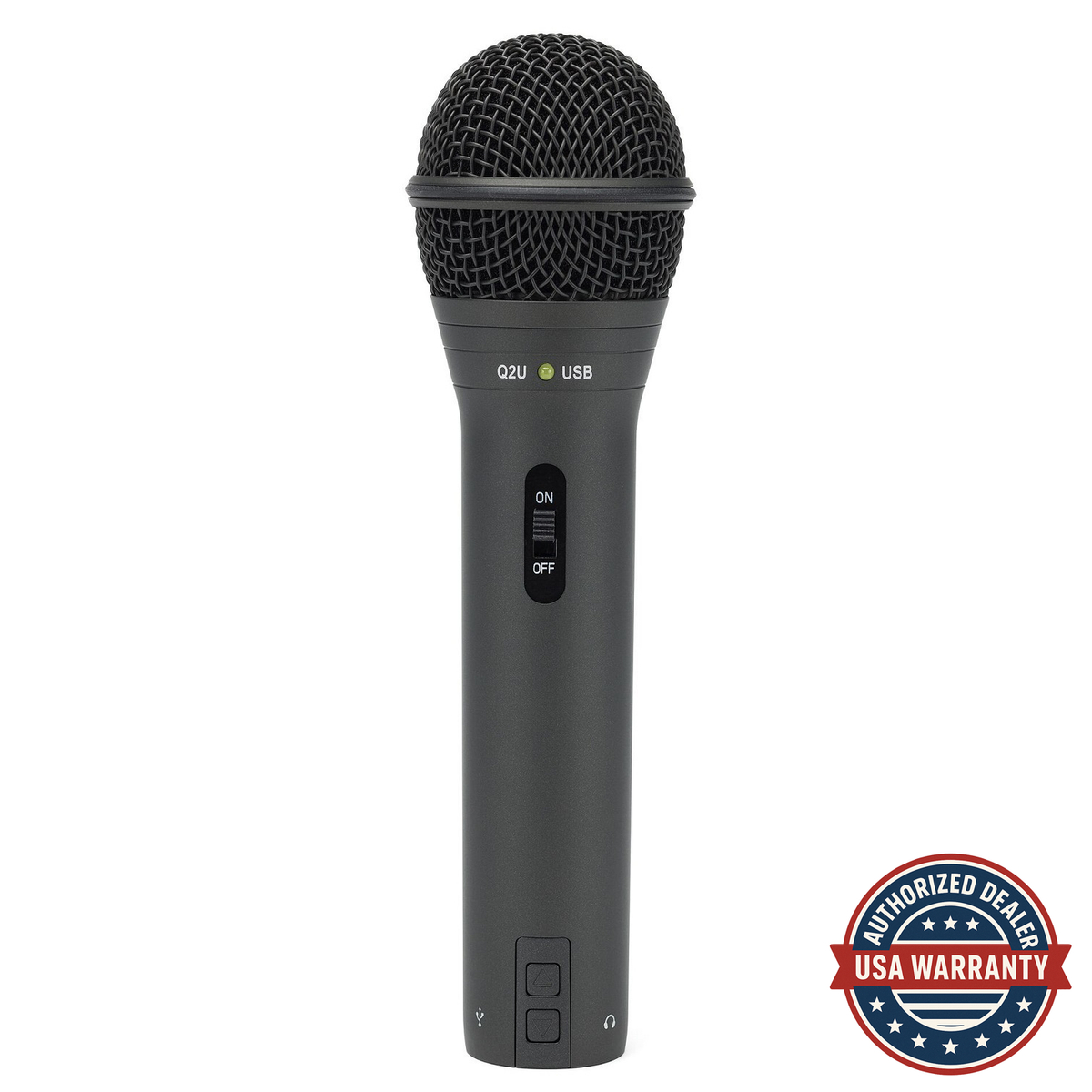 Samson Q2U Handheld Dynamic USB Microphone Recording and Podcasting Pack (Black) (Open Box)