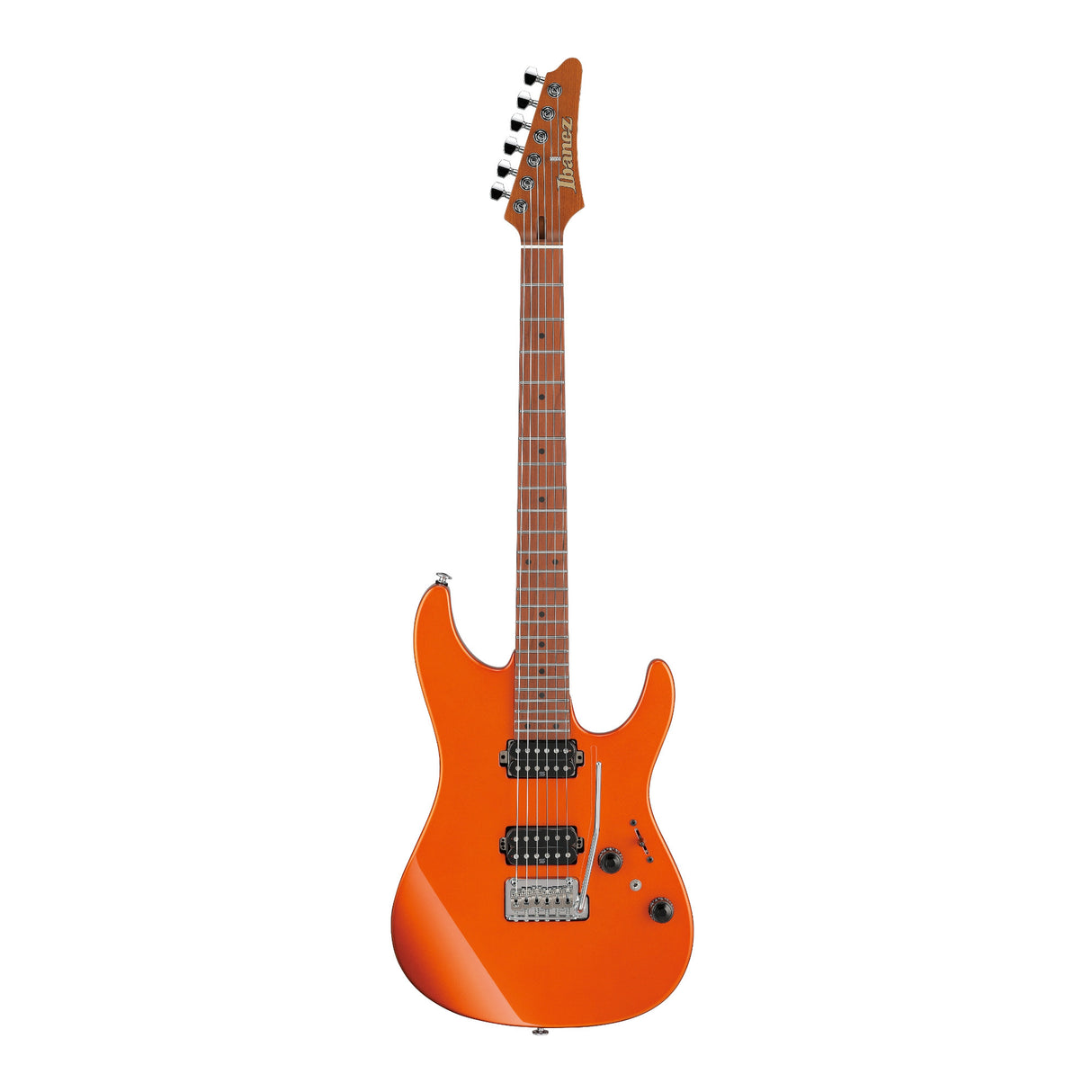 Ibanez AZ Prestige 6-String Electric Guitar with Case (Roadster Orange Metallic)