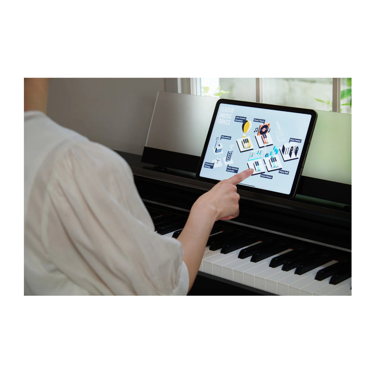 Casio Celviano AP-S200 88-Key Digital Upright Piano with Hammer Action (Black)