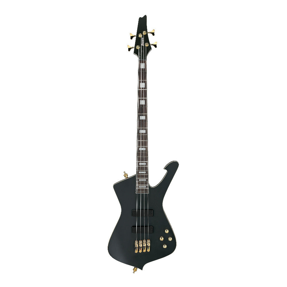 Ibanez ICB 4-String Electric Bass Guitar with Panga Panga Fretboard (Black Flat)