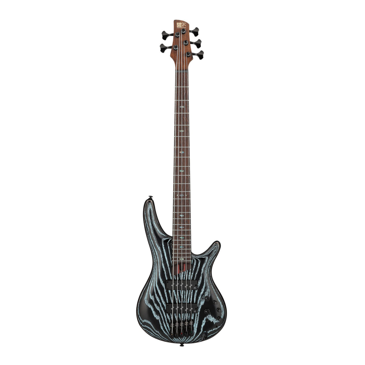 Ibanez SR Premium 5-String Electric Bass with Gig Bag (Aqua Wave Low Gloss)