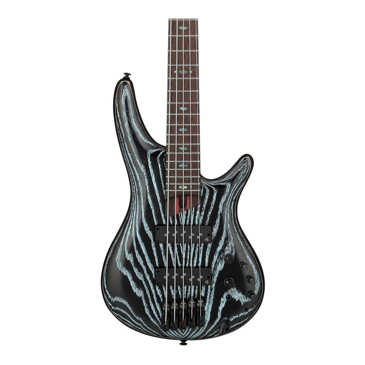 Ibanez SR Premium 5-String Electric Bass with Gig Bag (Aqua Wave Low Gloss)