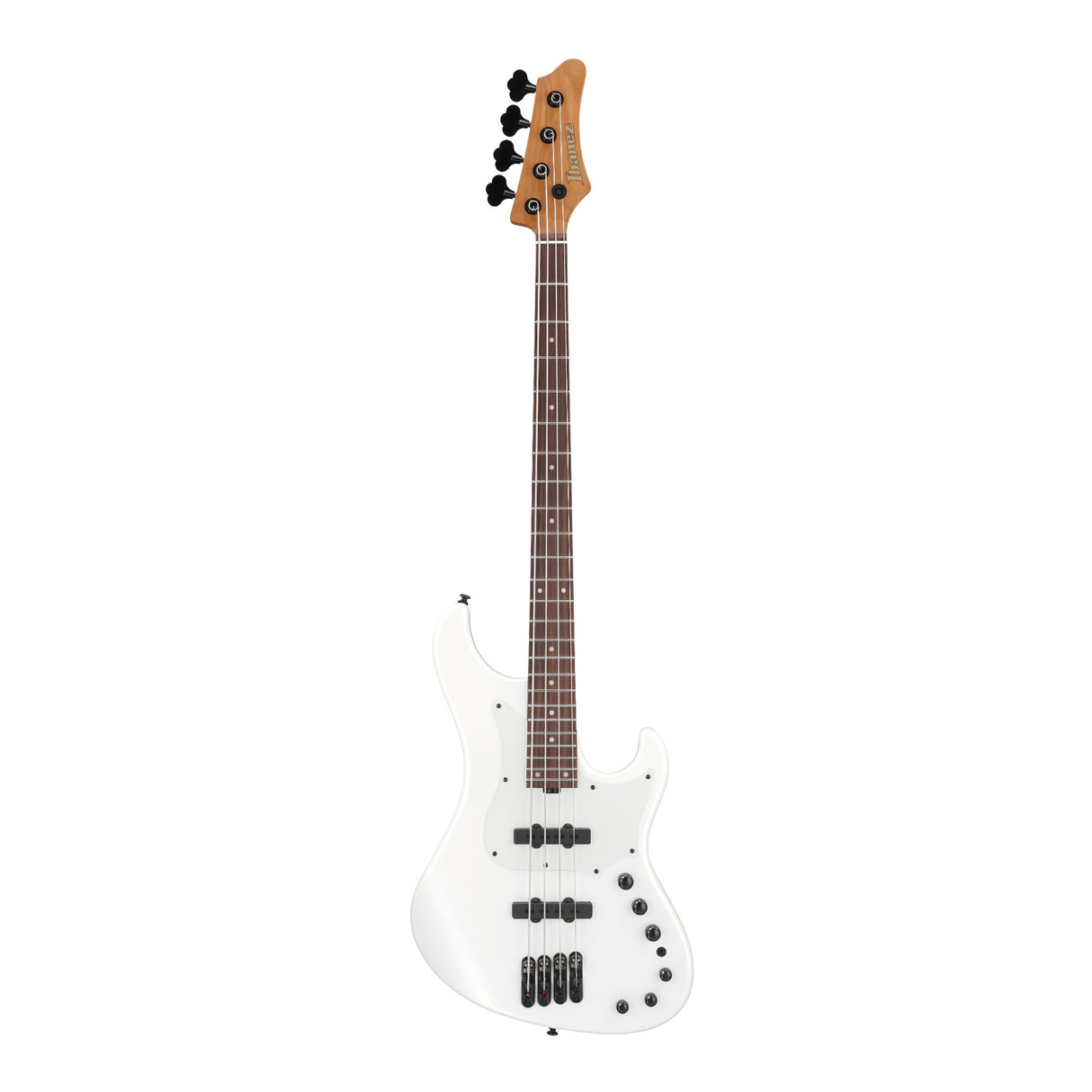 Ibanez MDM 4-String Electric Bass Guitar SSS RW with Gig Bag (Pearl White)