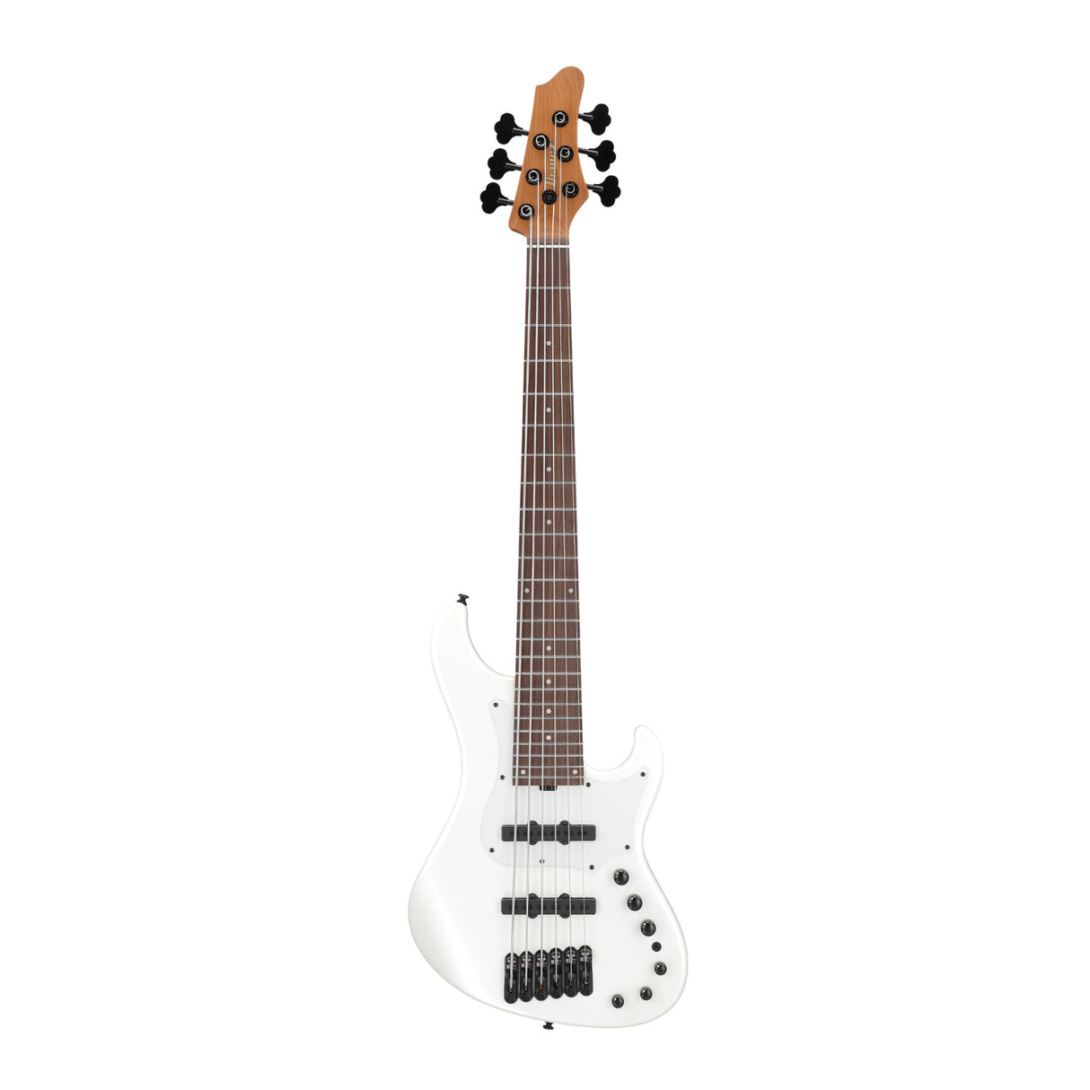 Ibanez MDM 6str Electric Bass with Alder Body and Gig Bag (Pearl White)