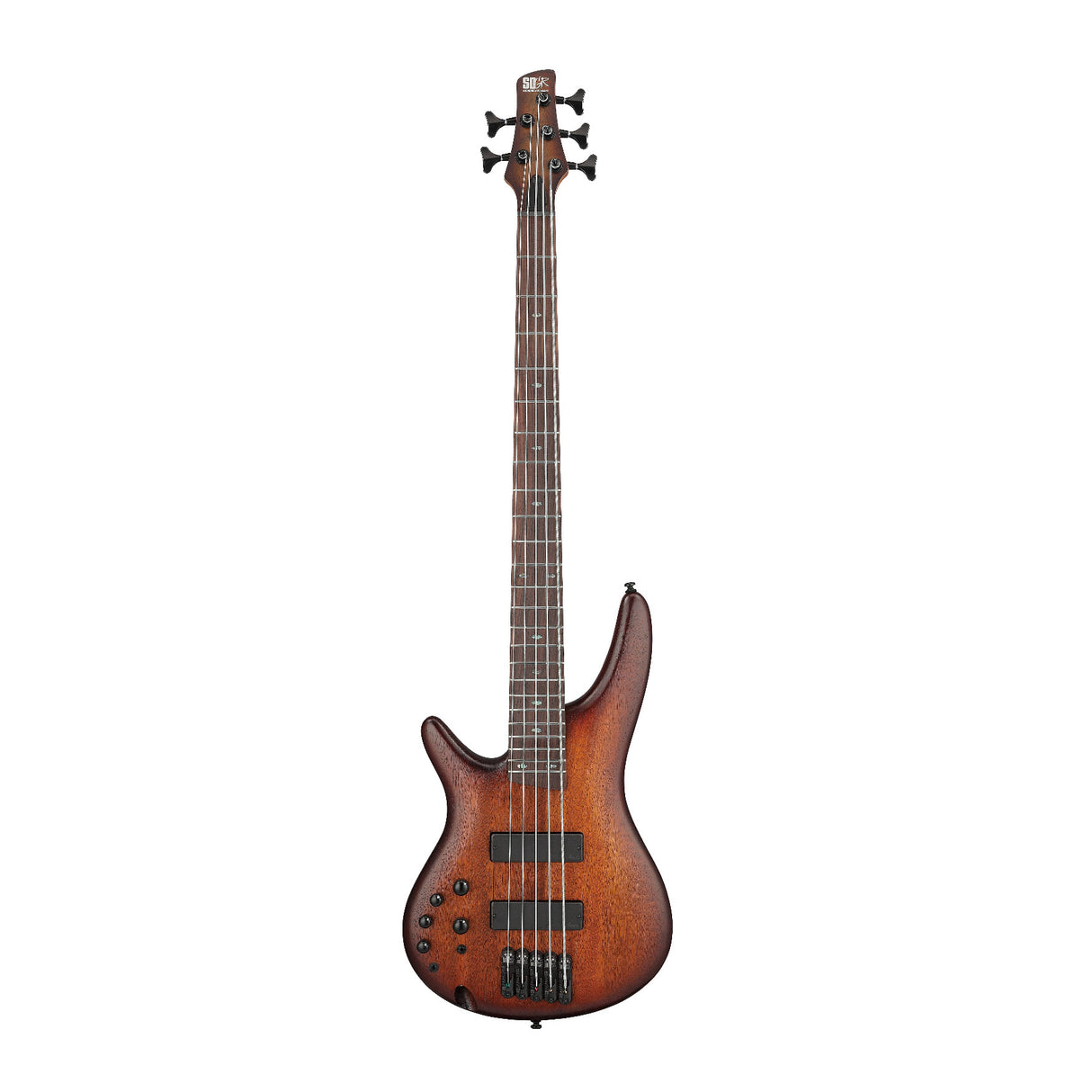 Ibanez SR Standard 5-String Electric Bass (Left Handed, Mahogany Brown Burst)