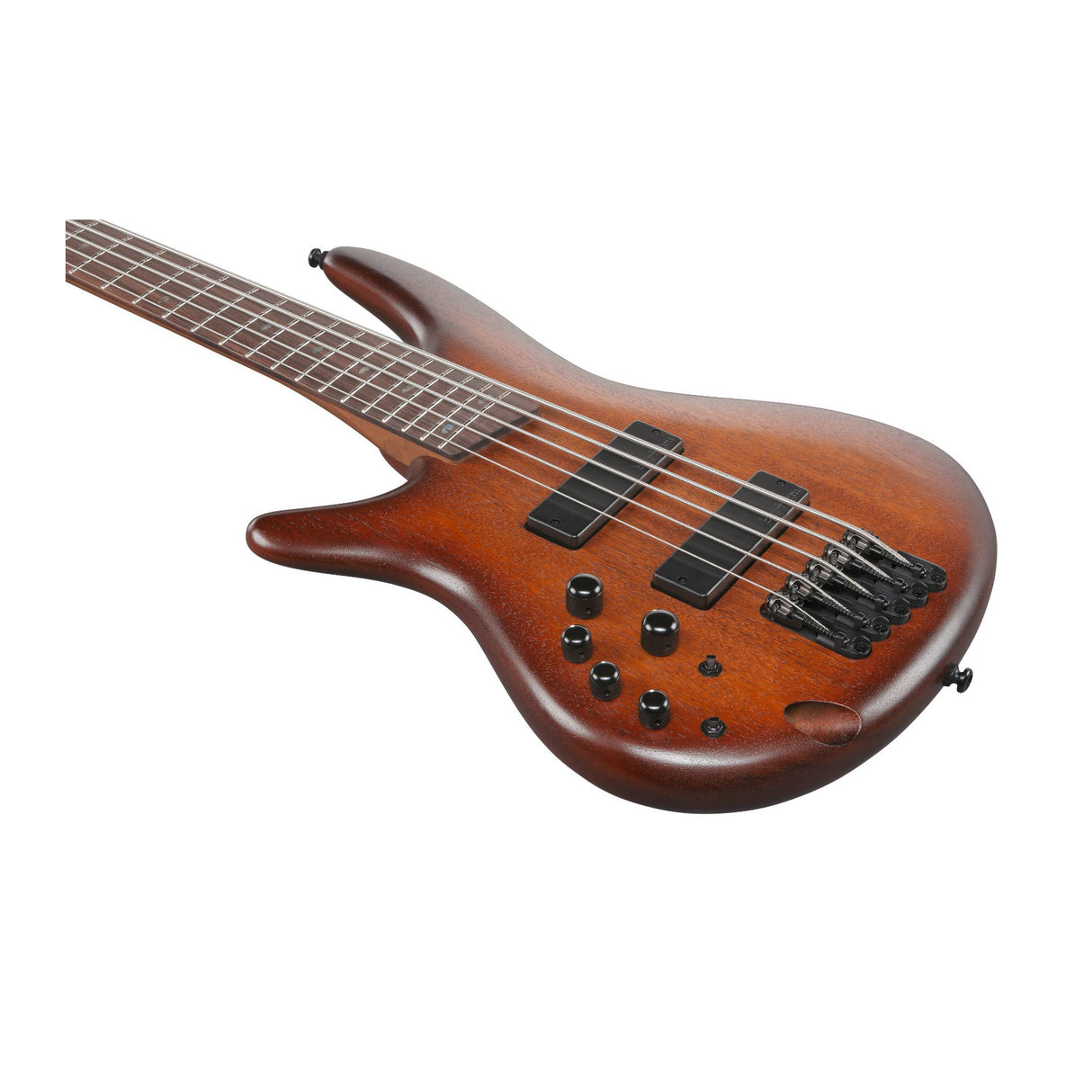 Ibanez SR Standard 5-String Electric Bass (Left Handed, Mahogany Brown Burst)