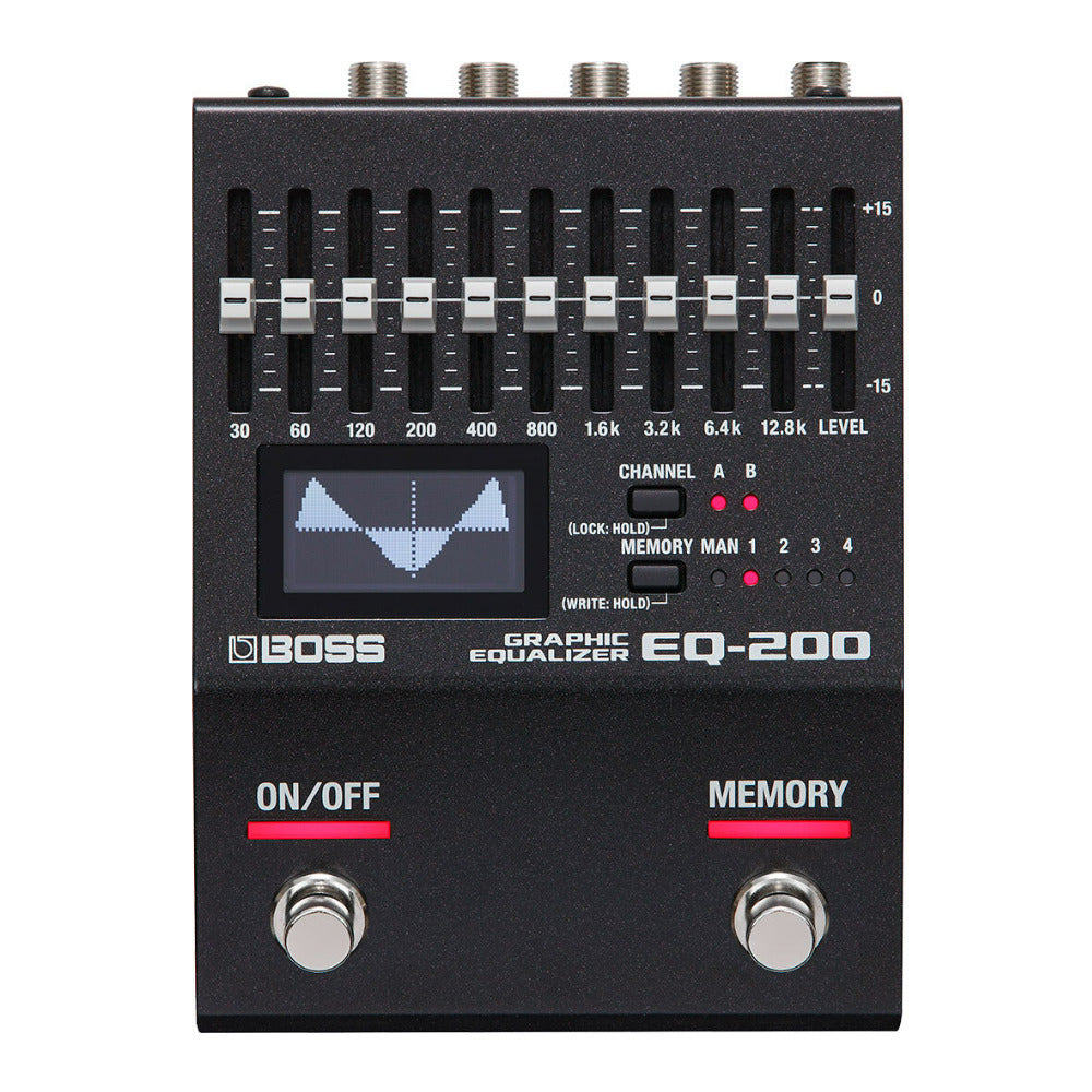 BOSS EQ-200 Dual 10-Band EQs Visual EQ Display Real-Time Control Equalizer Pedal (Open Box)