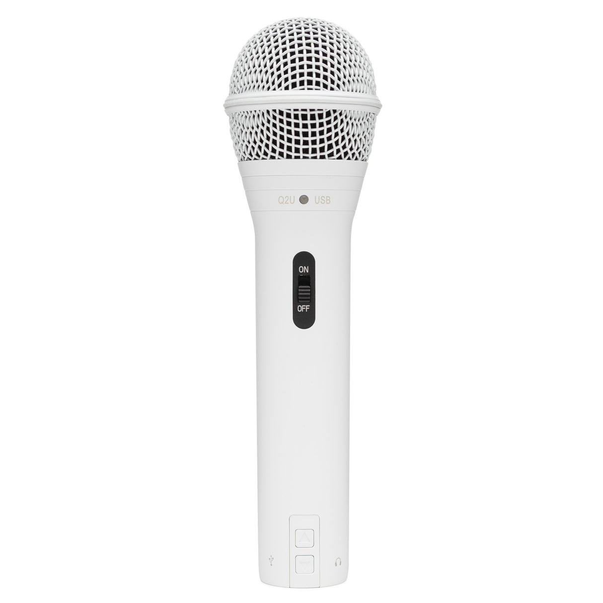 Samson Q2U Handheld Dynamic USB Microphone Recording and Podcasting Pack (White)