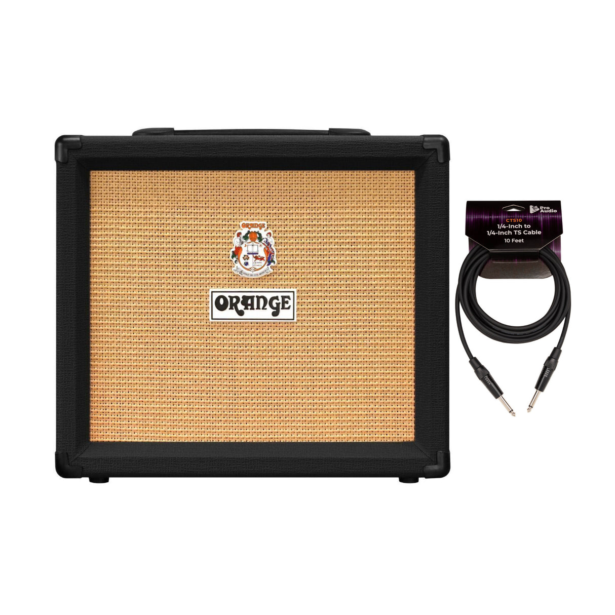 Orange O Tone 40W Class A and B Black Combo Amp with 10ft Instrument Cable