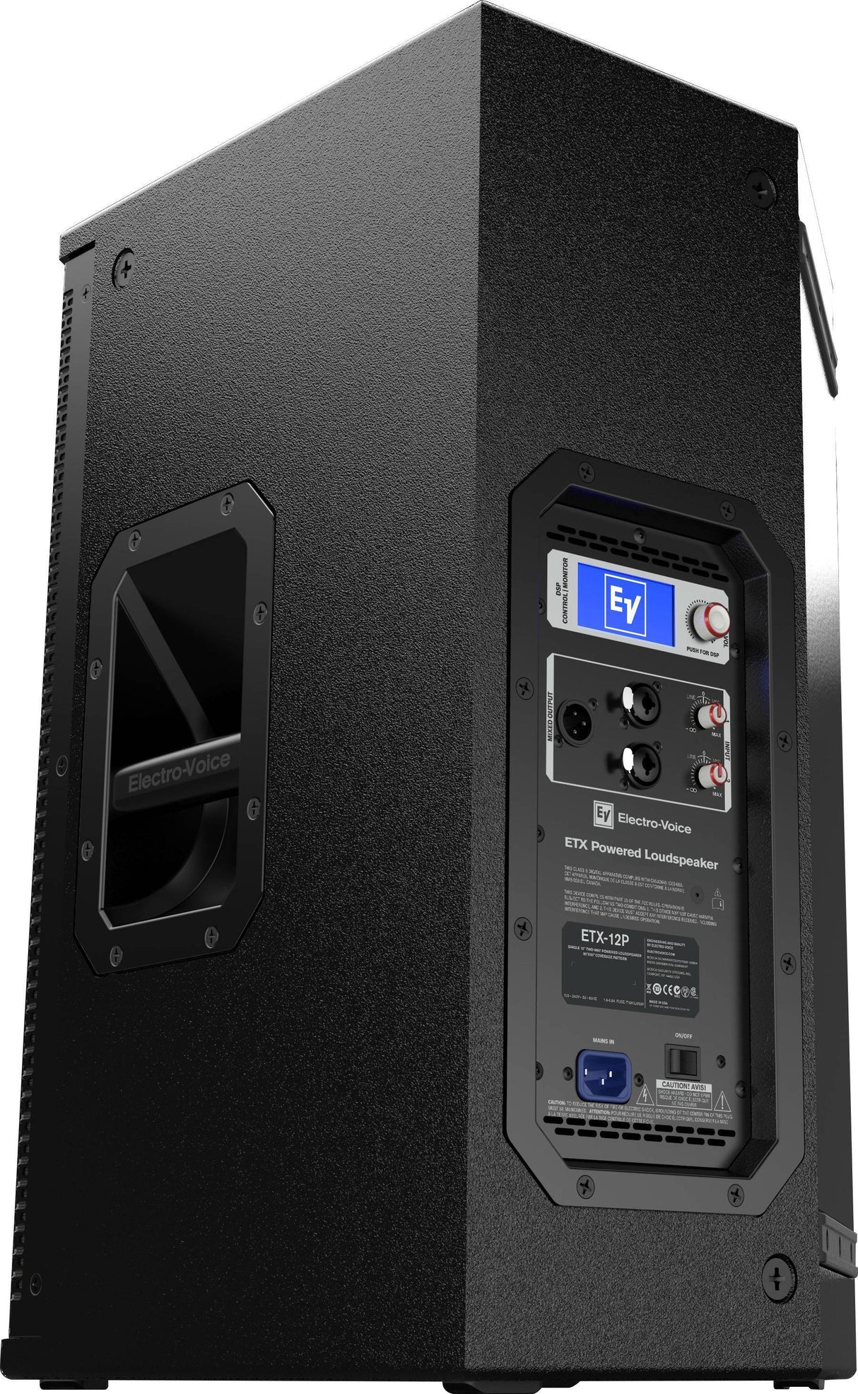 Electro-Voice ETX-12P 12-Inch 2000W 2-Way Portable Powered Loudspeaker (Black)