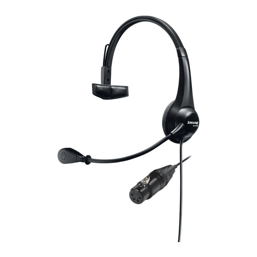 Shure Lightweight Single-Sided Broadcast Headset with Neutrik 4-Pin XLR-F Cable