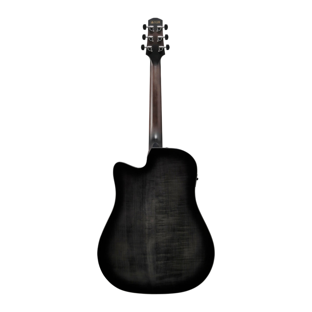 Ibanez AAD77CE Transparent Black Sunburst High Gloss Acoustic Electric Guitar