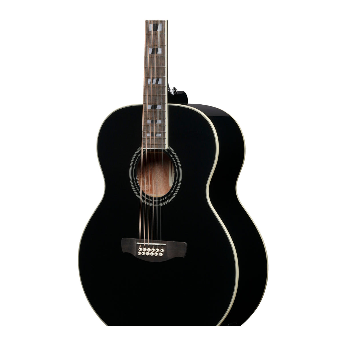 Ibanez AJ7012M1E Black High Gloss Acoustic Electric Guitar