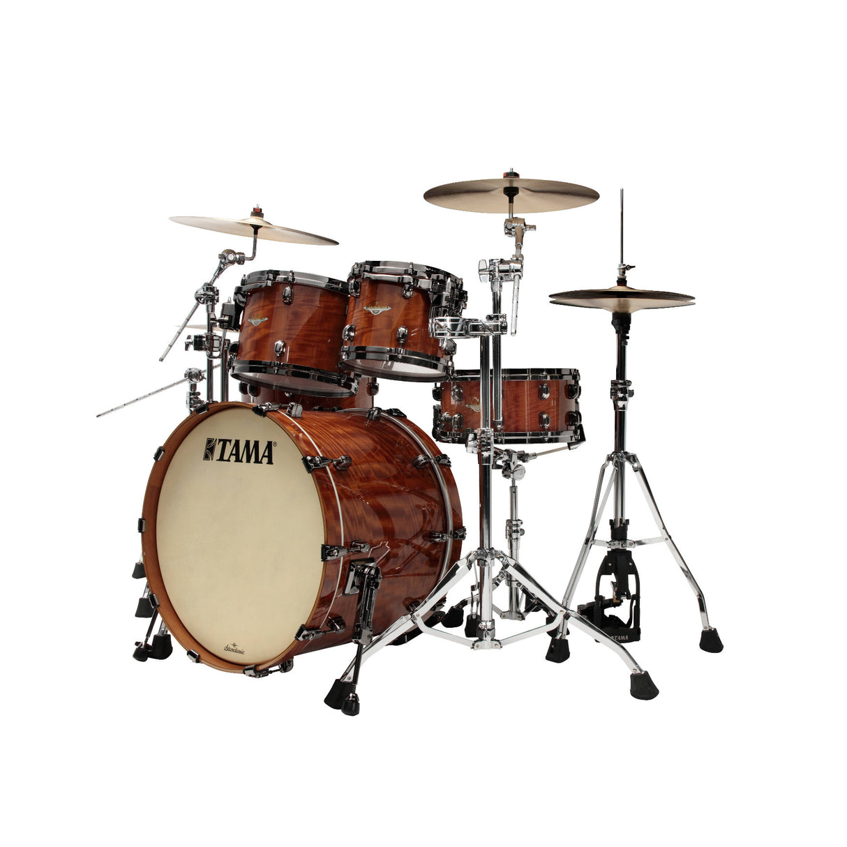 TAMA Starclassic Bubinga 5-Piece Drum Set Shell Pack (African Cherry Finish)