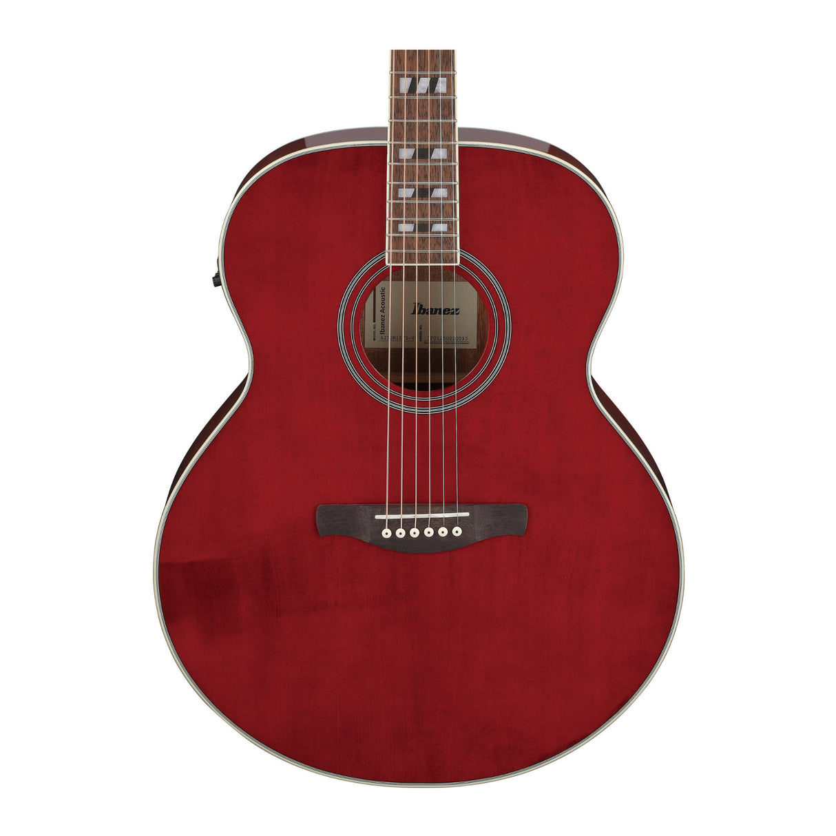 Ibanez AJ70M1E Wine Red High Gloss Acoustic Electric Guitar