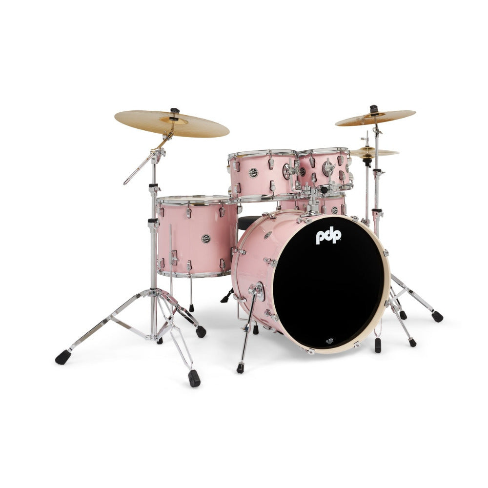 PDP Mainstage 5-Piece Complete Drum Kit with Hardware (Pale Rose)