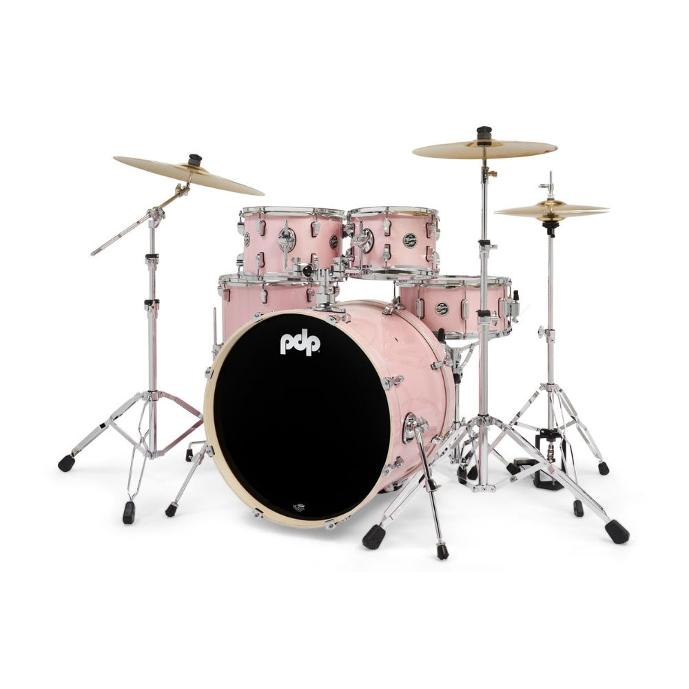 PDP Mainstage 5-Piece Complete Drum Kit with Hardware (Pale Rose)