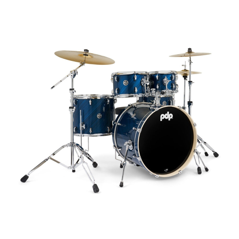 PDP Mainstage 5-Piece Complete Drum Kit with Hardware (Twisted Blue Steel)