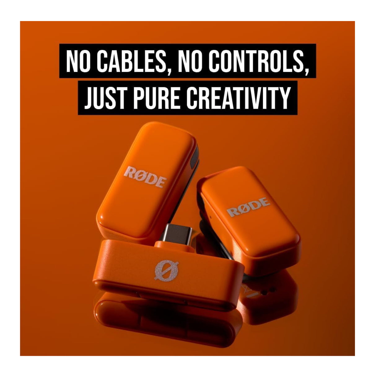 RODE Wireless Micro 2-Person Ultracompact Wireless Microphone System (Orange)