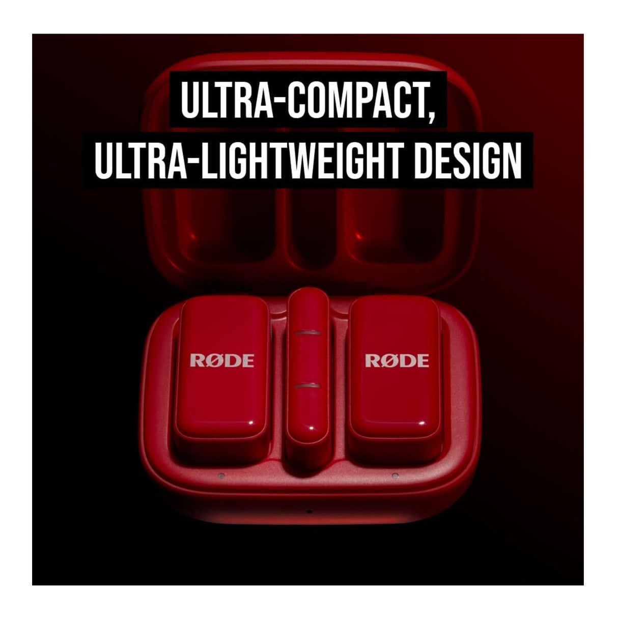 RODE Wireless Micro 2-Person Ultracompact Wireless Microphone System (Red)