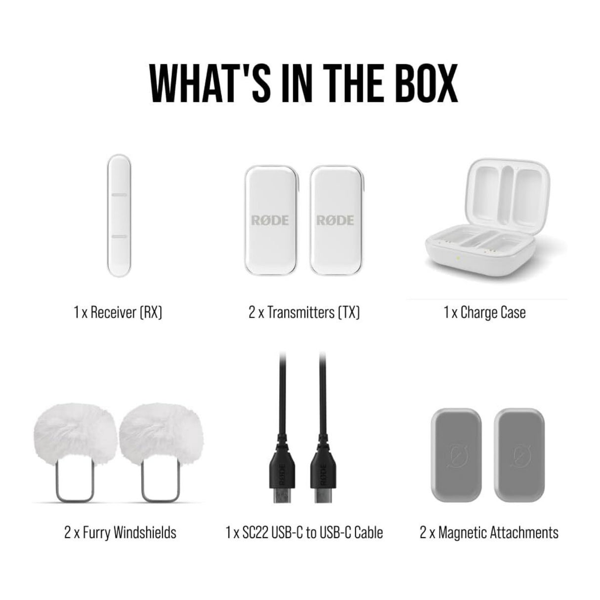 RODE Wireless Micro 2-Person Ultracompact Wireless Microphone System (White)