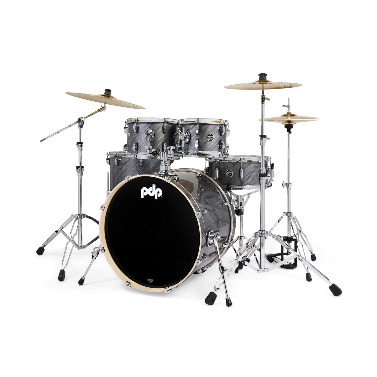 PDP Mainstage 5-Piece Complete Drum Kit (Twisted Graphite Finish Ply)