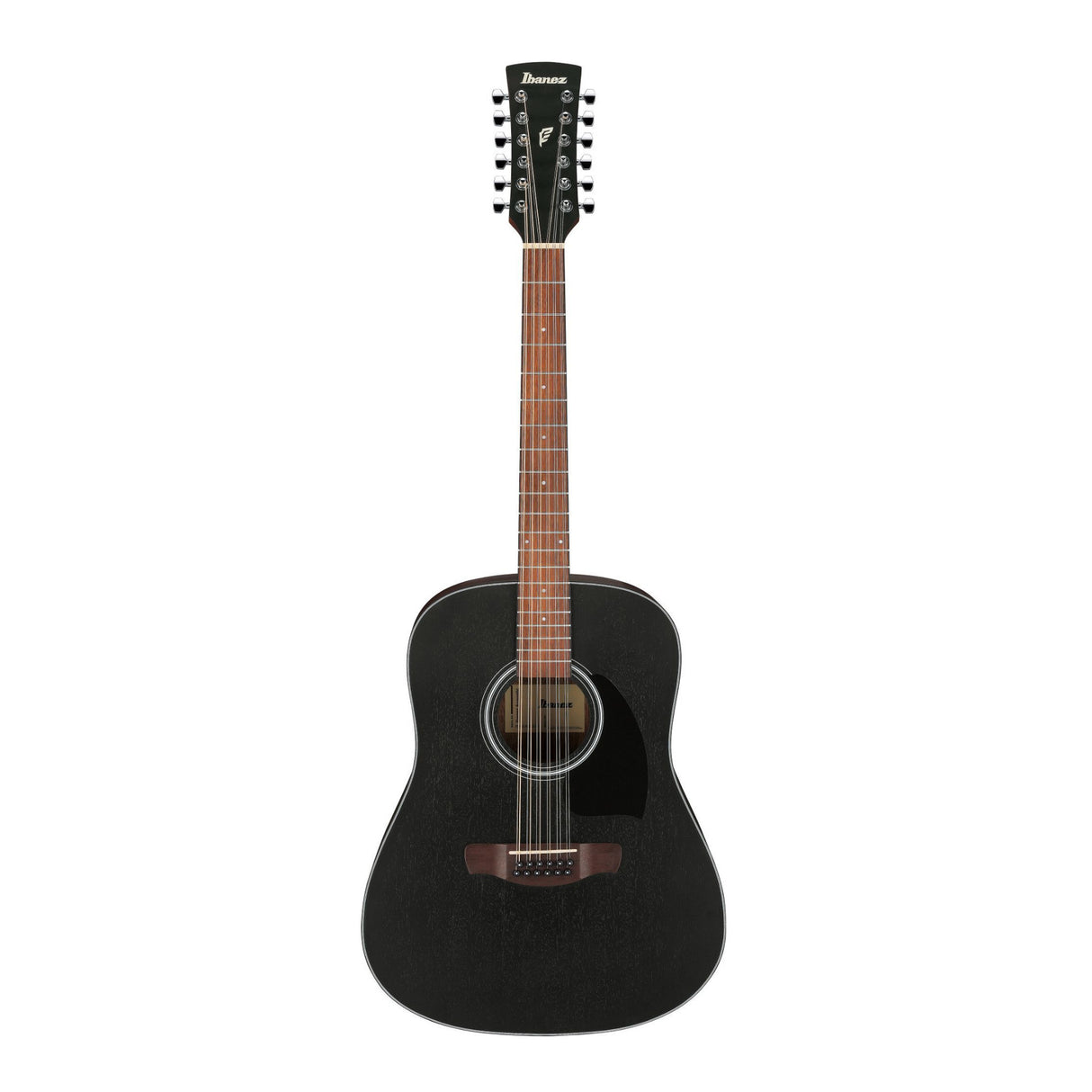 Ibanez PF5412 12-String Acoustic Guitar (Weathered Black Open Pore Top)