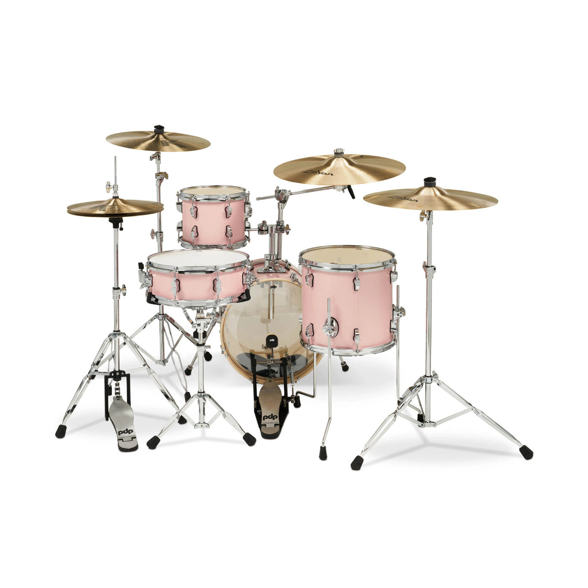 PDP New Yorker 4-Piece Drum Shell Pack (Pale Rose Sparkle)
