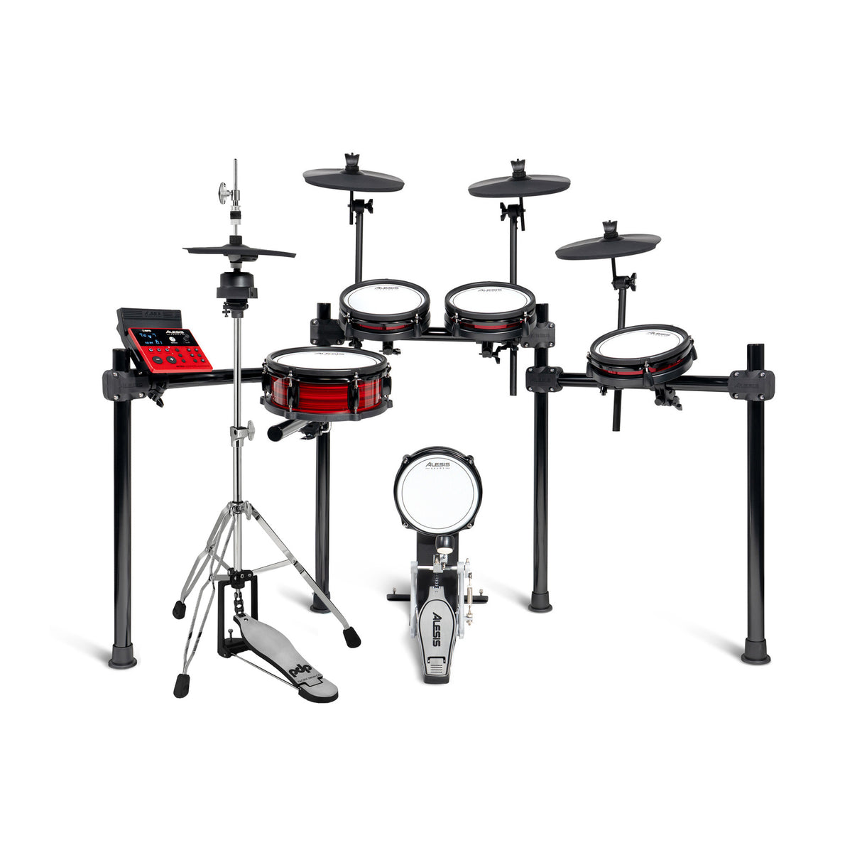 Alesis Nitro Ultimate 9-Piece Professional Electronic Drum Kit Bluetooth Bundle