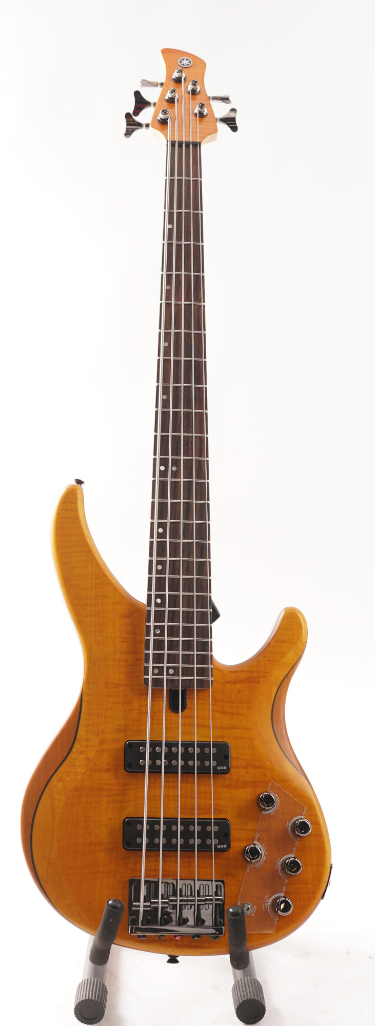 Yamaha TRBX605FM 5 String Matte Amber Bass with Rosewood Fingerboard (Used)