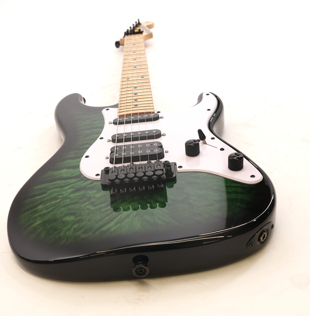 Jackson X Series Signature Adrian Smith SDXQM Electric Guitar Transparent Green (Used)