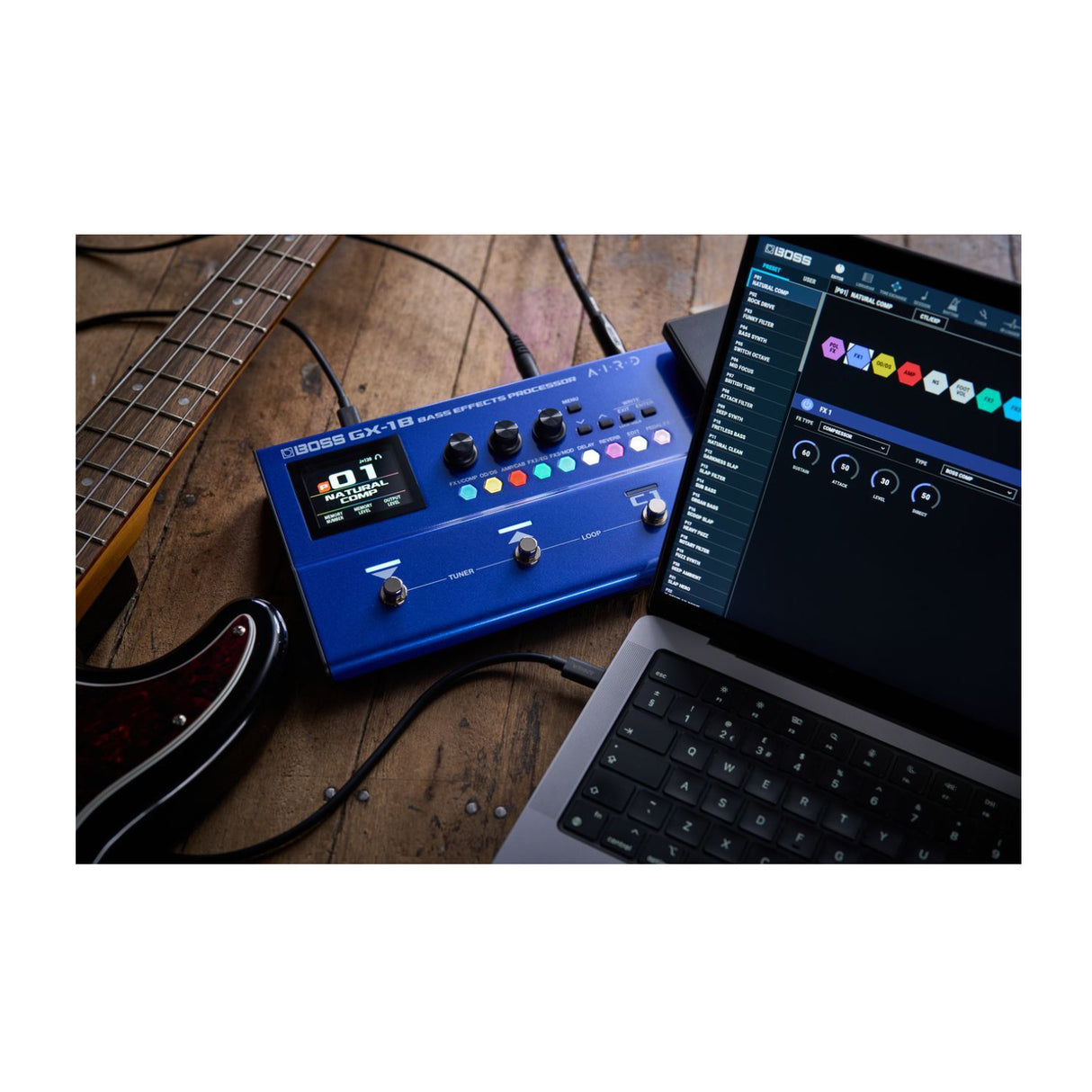 Boss GX-1B Bass Effects Processor with 16 Amps and 130 Effects