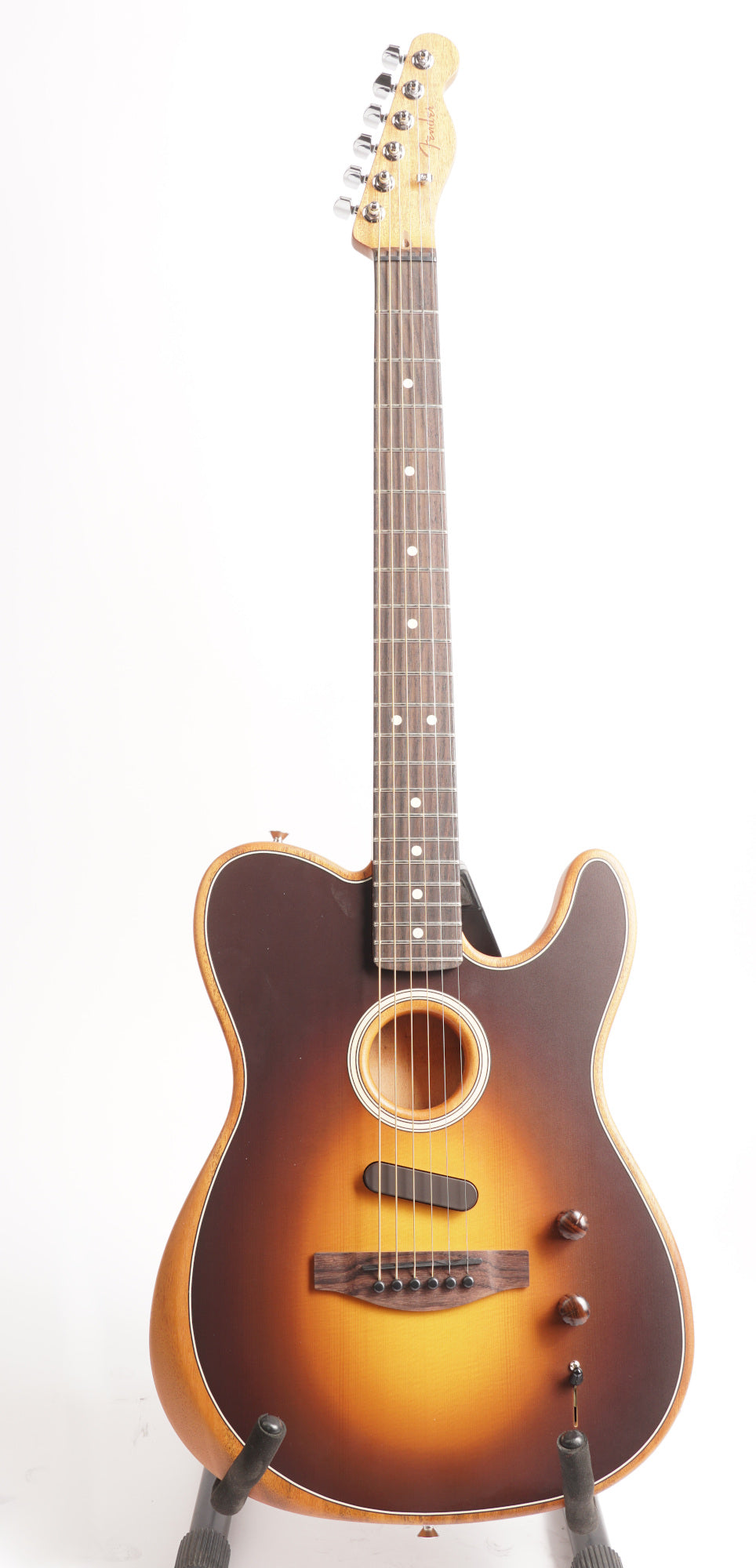 Fender Acoustasonic Player Telecaster 6-String Acoustic Guitar (Shadow Burst) (Used)