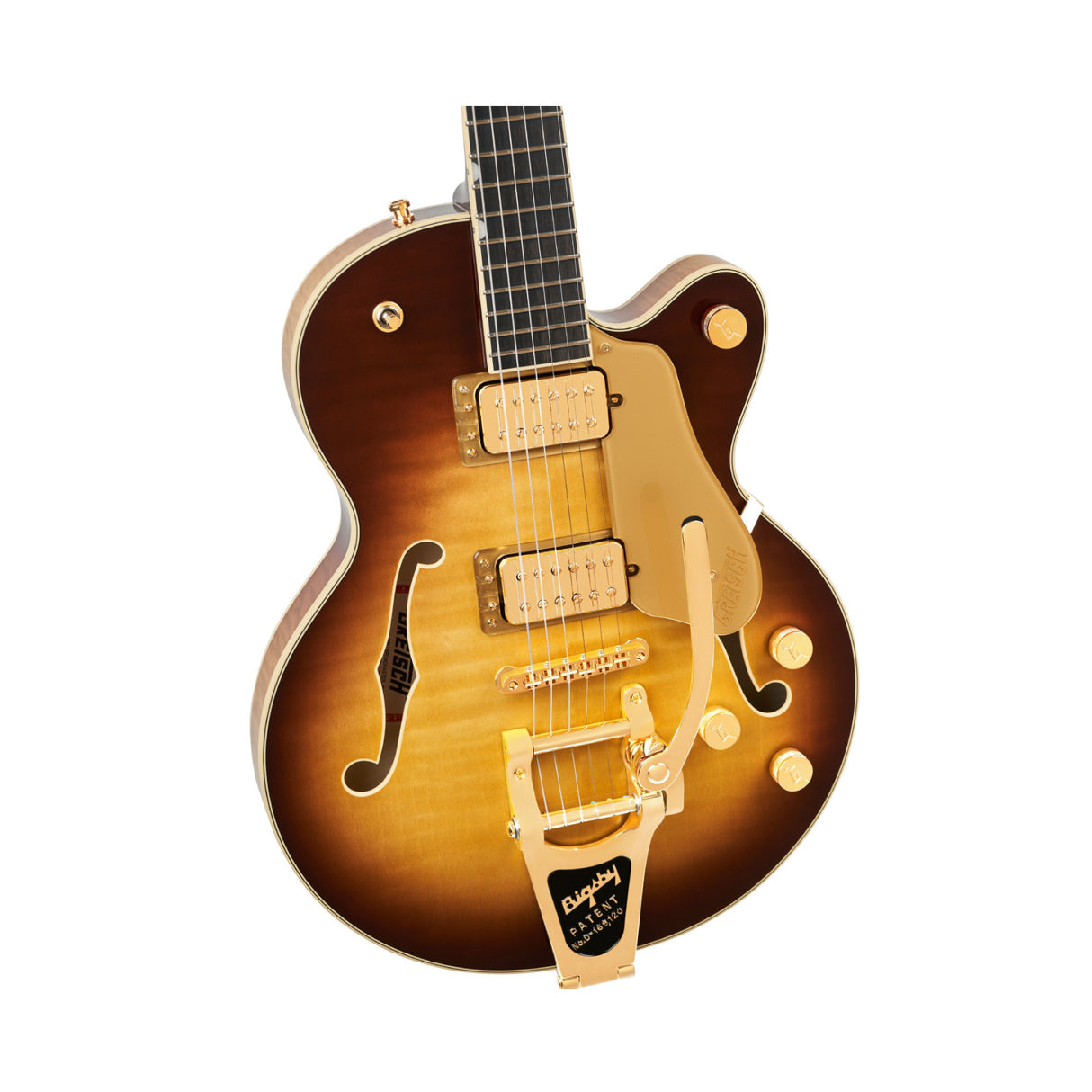 Gretsch Broadkaster Jr. LX Figured Center Block Electric Guitar (Caramel Dawn)