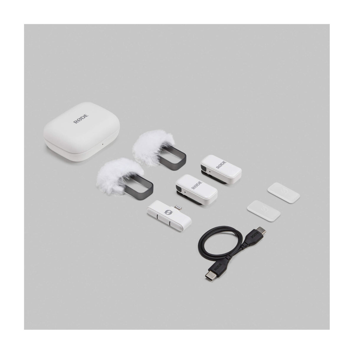 RDE Wireless Micro 2-Person Ultracompact Wireless Microphone System (White) (Open Box)