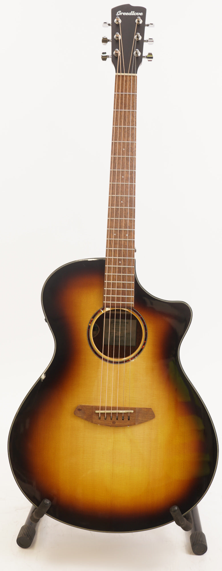 Breedlove Discovery S Concerto Edgeburst Europe-African Mahogany Acoustic Guitar (Used)