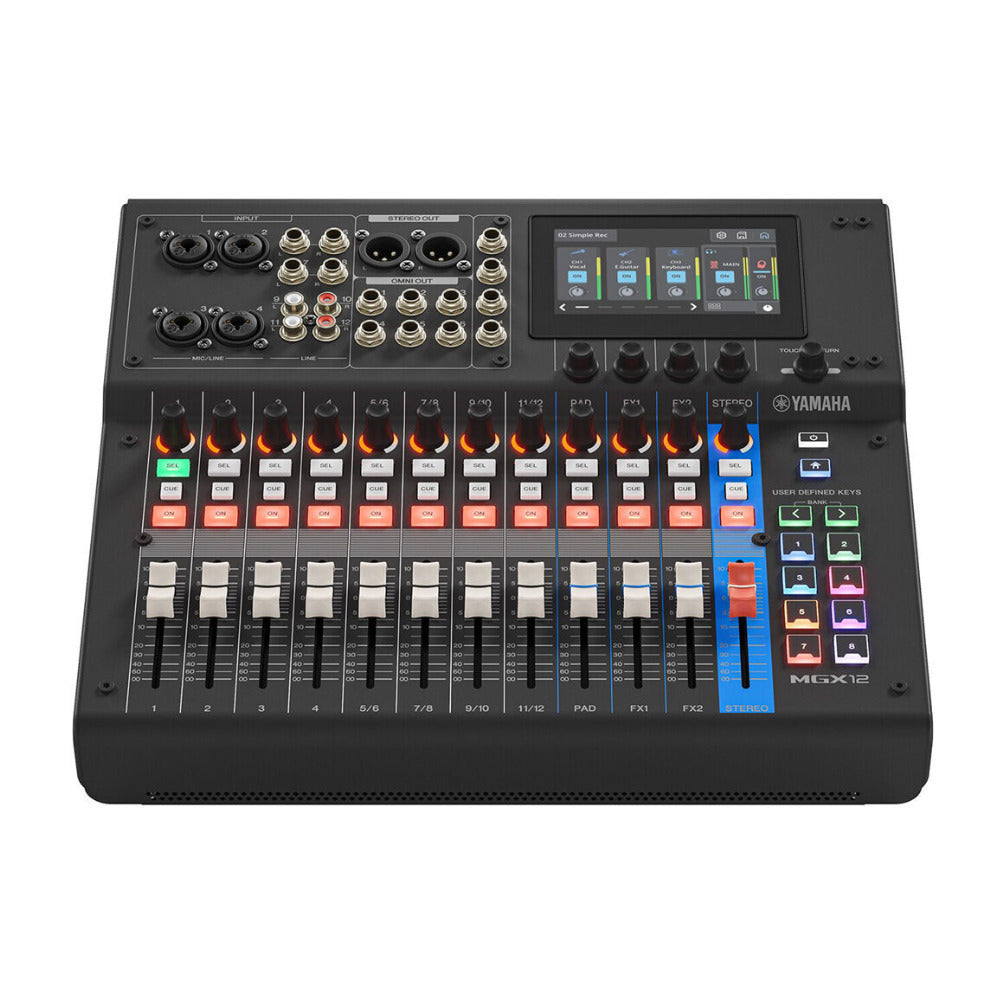 Yamaha MGX12 18ch Digital Mixing Console Dual USB-C Audio Interface (Black)