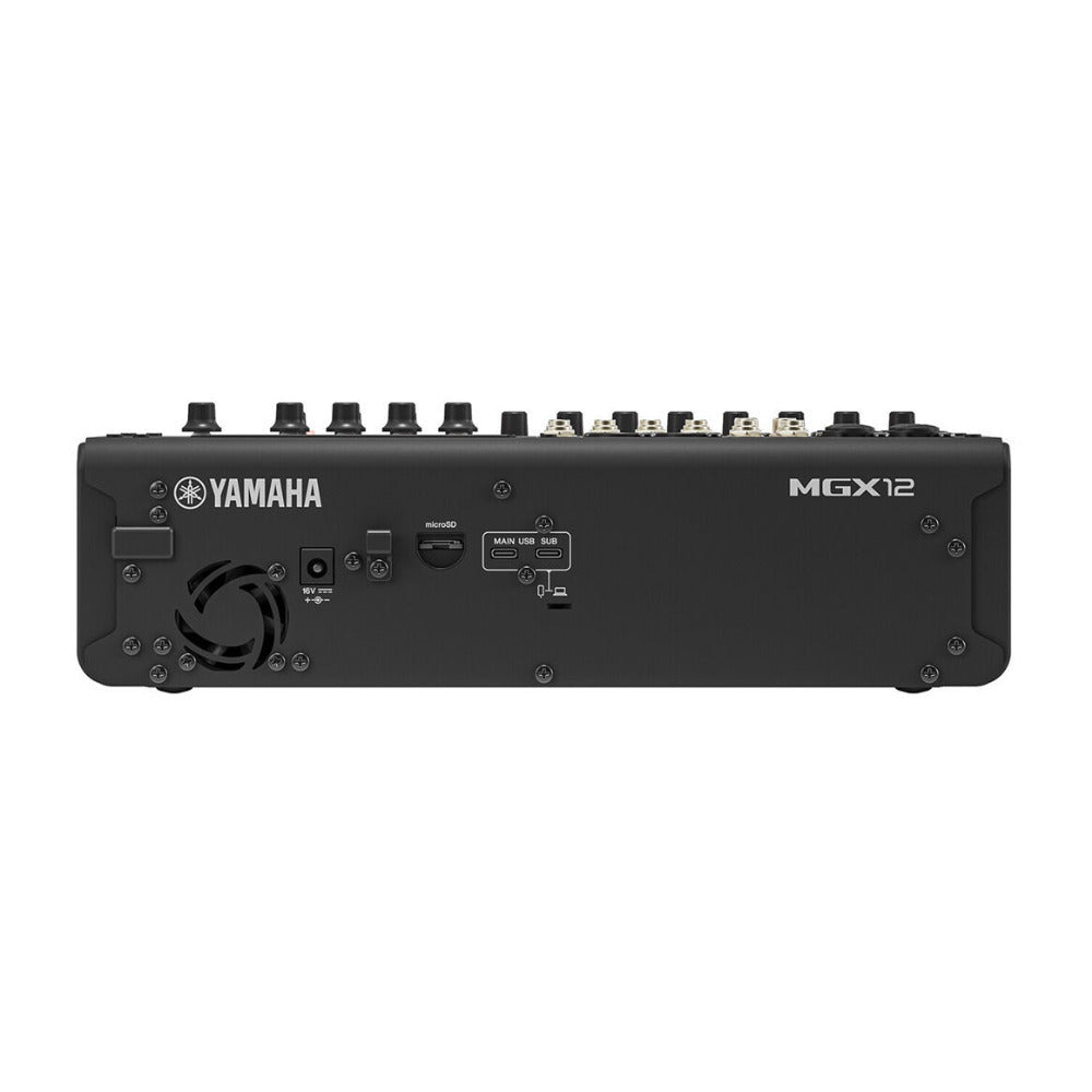 Yamaha MGX12 18ch Digital Mixing Console Dual USB-C Audio Interface (Black)