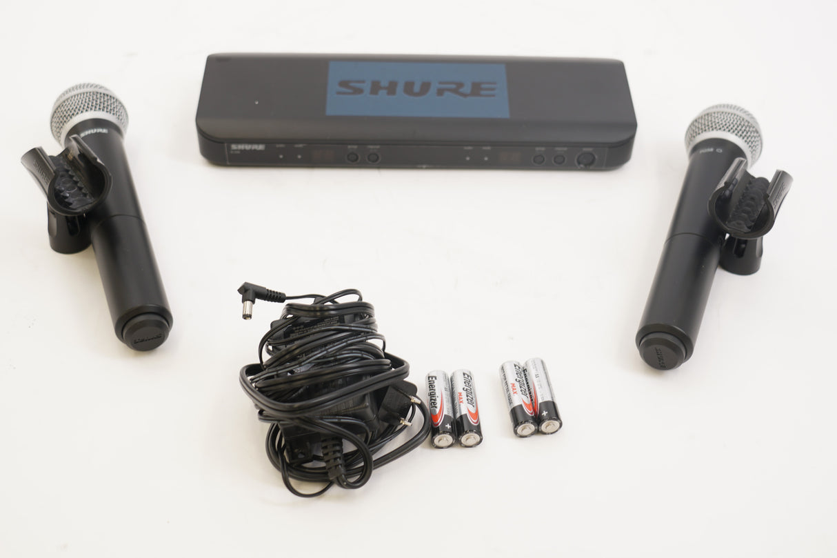 Shure BLX288/PG58 Wireless Vocal System with PG58 Handheld Transmitters, J11 Frequency Band (Used)