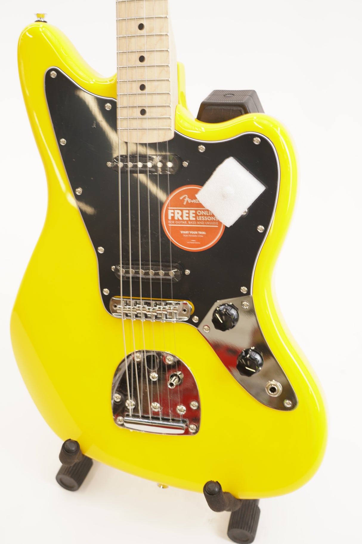 Squier FSR Affinity Jaguar Electric Guitar (Right Handed, Graffiti Yellow) (Used)