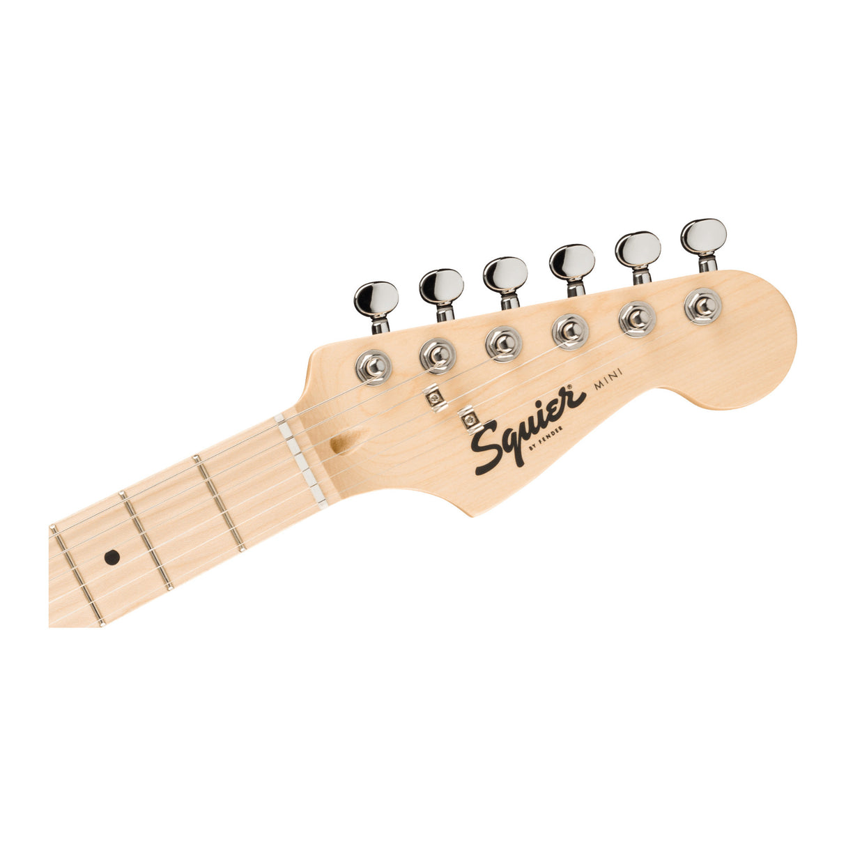 Squier Mini Stratocaster, Maple Fingerboard, White Pickguard (Sea Foam Green)