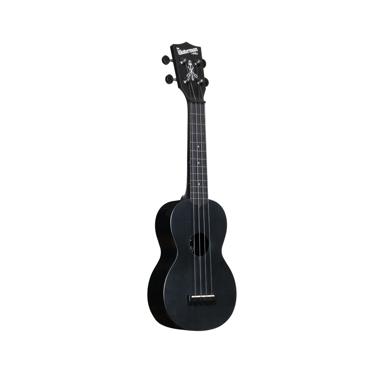 Kala Brand Music Co Waterman Recycled Matte Black Sand Soprano Ukulele