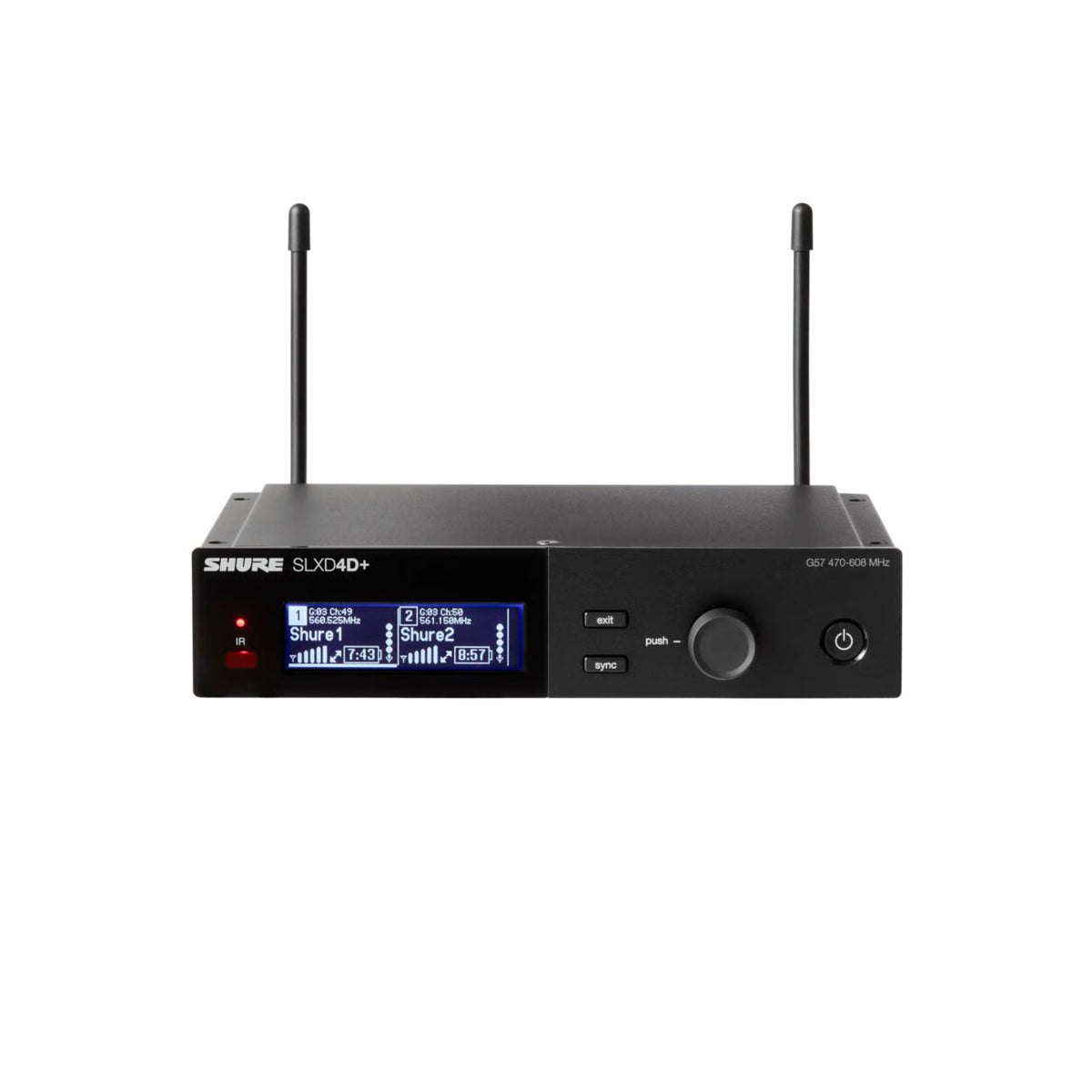 Shure SLXD24D+/B58 Dual Wireless System with 2 SLXD2+/B58 Handheld Transmitters (Open Box)