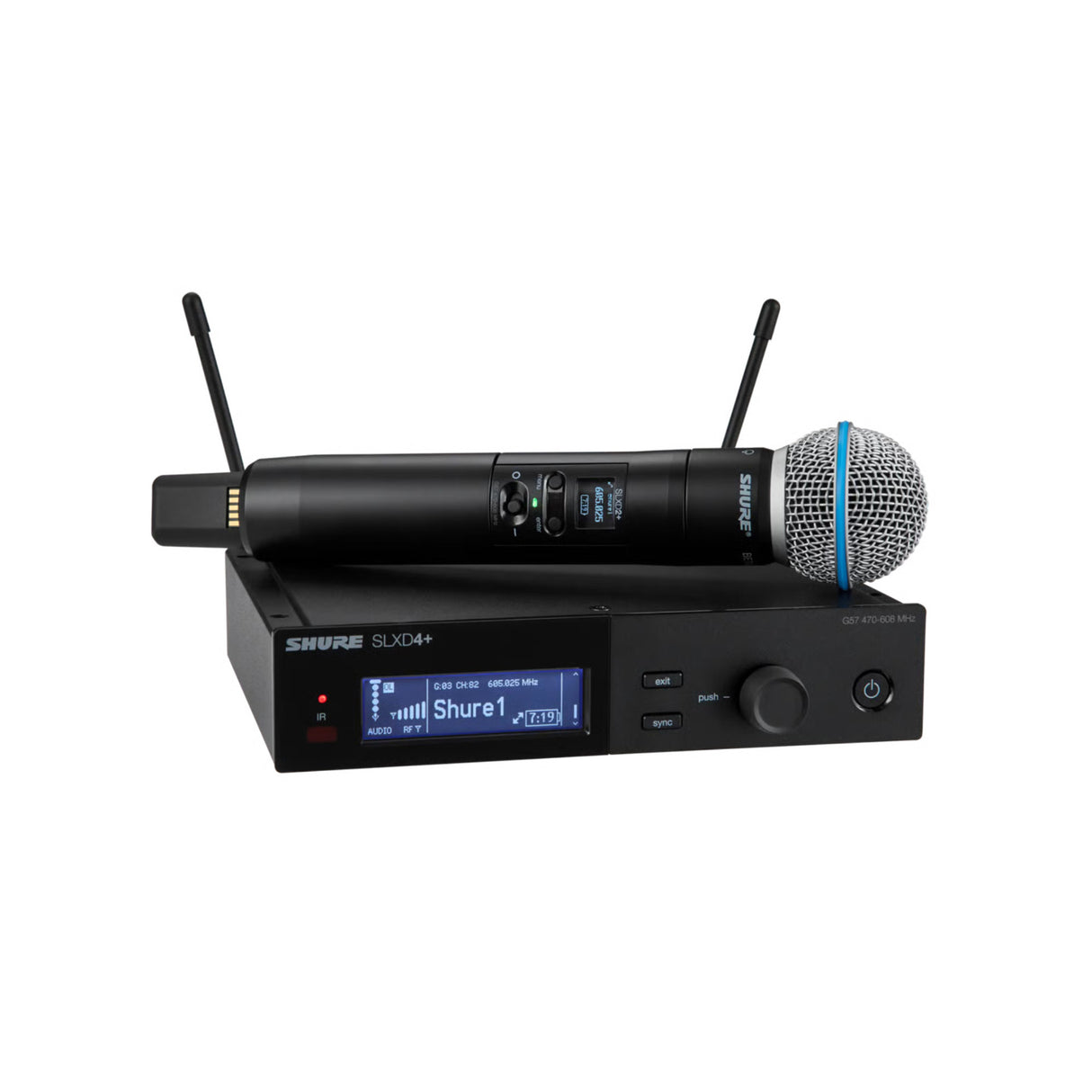 Shure SLXD24+/B58 Wireless Handheld System w/ Beta 58A Supercardioid Dynamic Mic