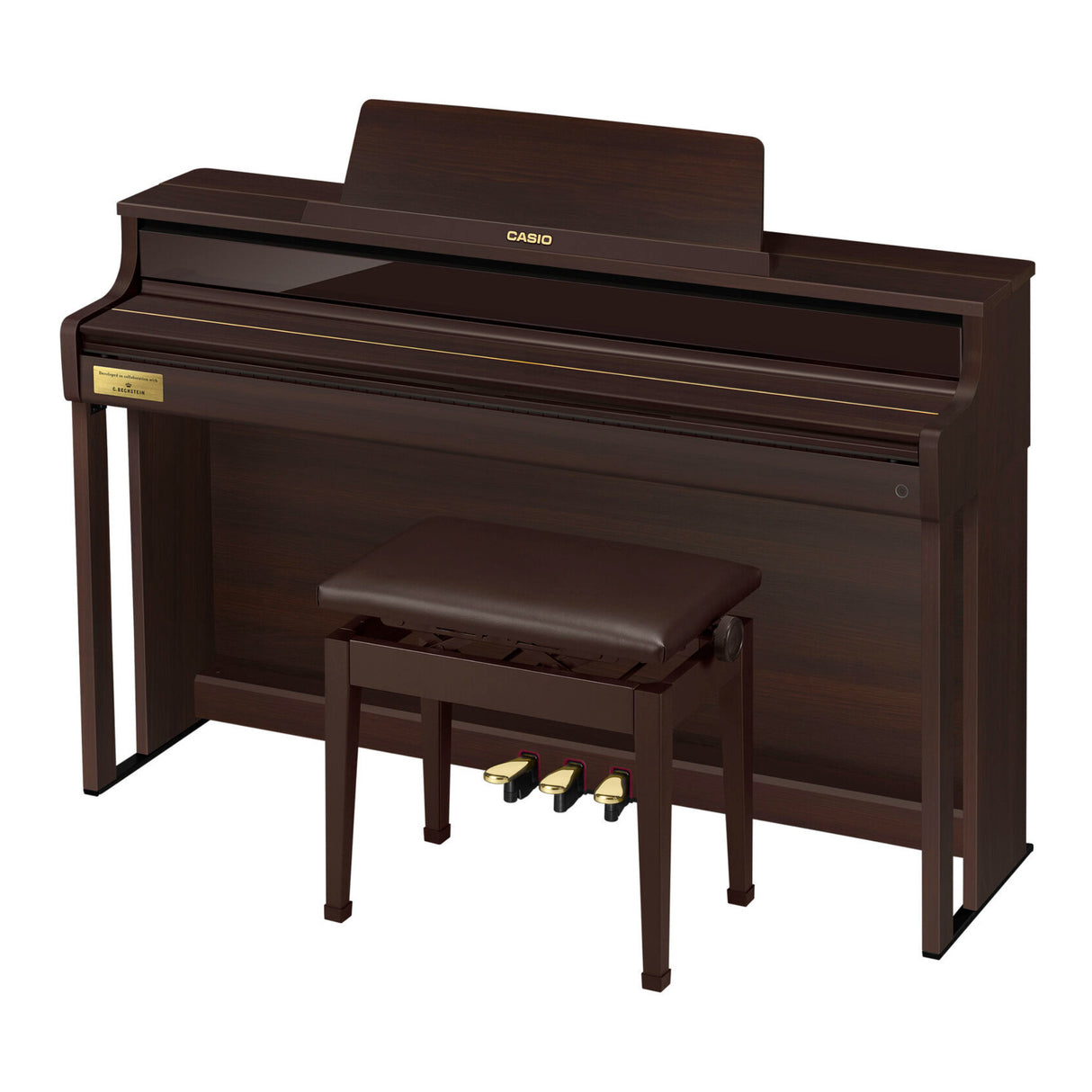 Casio Celviano AP-750 Digital Piano with Adjustable Bench (Brown)